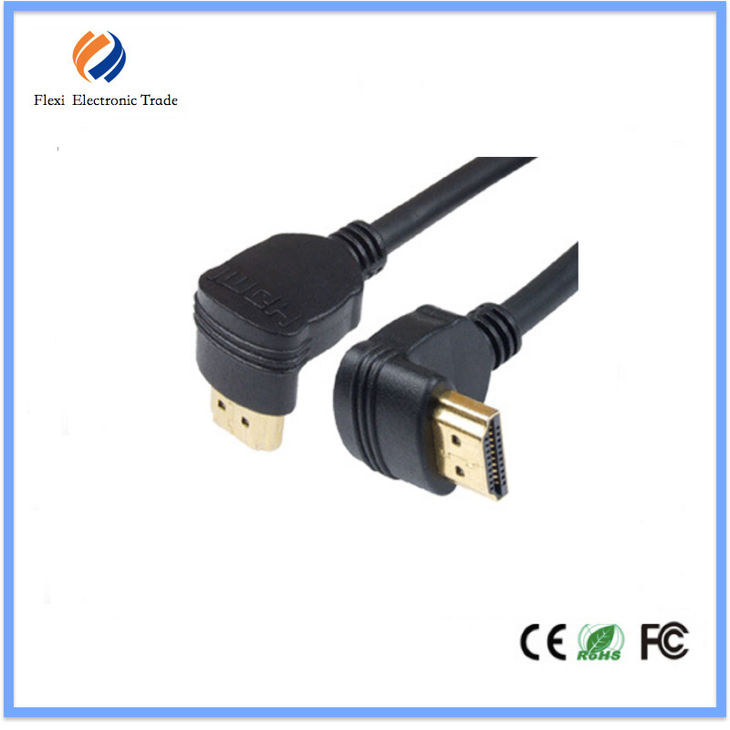 Universal Gold Plated 90 Degree HDMI Cable 2.0V Support 4k*2k