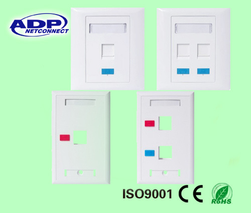 Double Port Network RJ45 Face Plate Price Per PCS