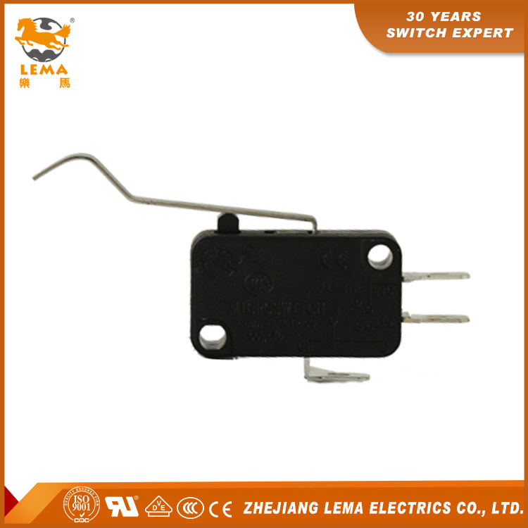 Superior Quality Kw7-96 Approved Bent Lever Actuator Micro Switch