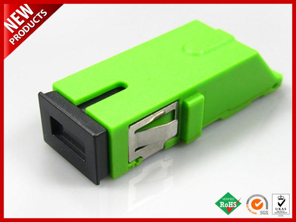 SC APC Simplex Singlemode Fiber Optic Adapter