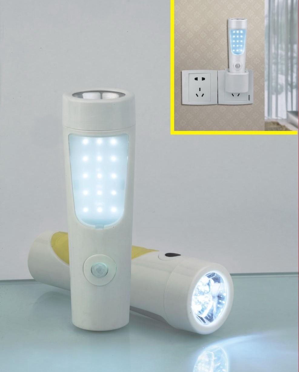 Wall Flashlight Style 14+6 LED Emergency Sensor Light for Firefighting or Power Failure