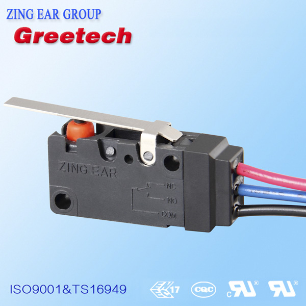 Waterproof Type Mini Micro Switch for Home Appliance with Wires