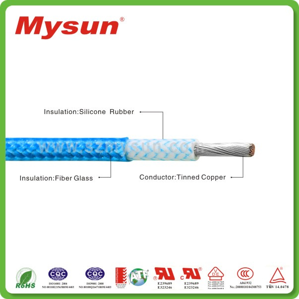 China Fiberglass Braided, 16AWG Silicone Electrical Wire