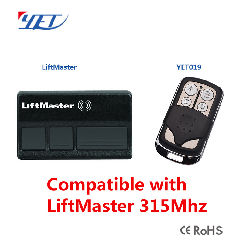 Universal Remote Control Compatible Liftmaster 315MHz for Gate Door
