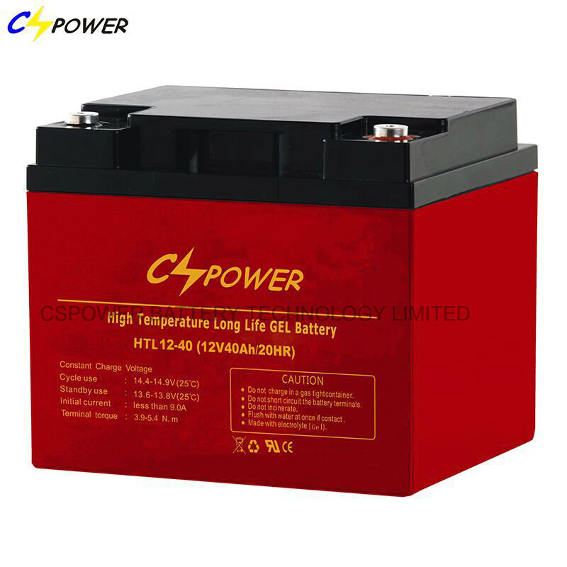 12V 40ah Deep Cycle Gel Battery for Solar Panel/Marine