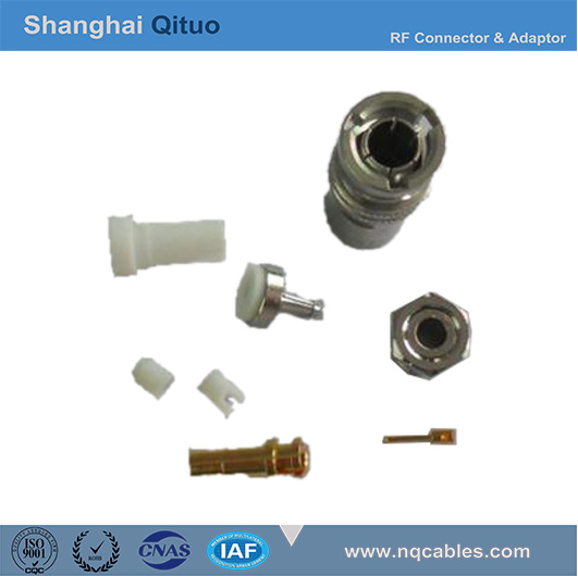 RF Connector BNC Straight Male Plug Self-Lock Triple Coxial Bayonet Connector (BNC-J2S)