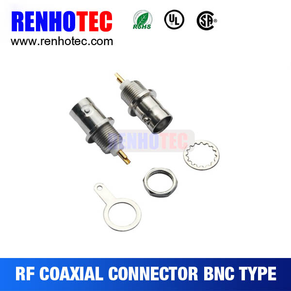 Bulkhead Panel Mount RF Connector Female BNC Connector
