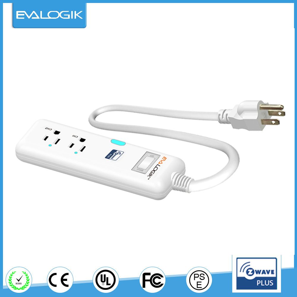 Z-Wave APP Control 2 Outlet Powerstrip