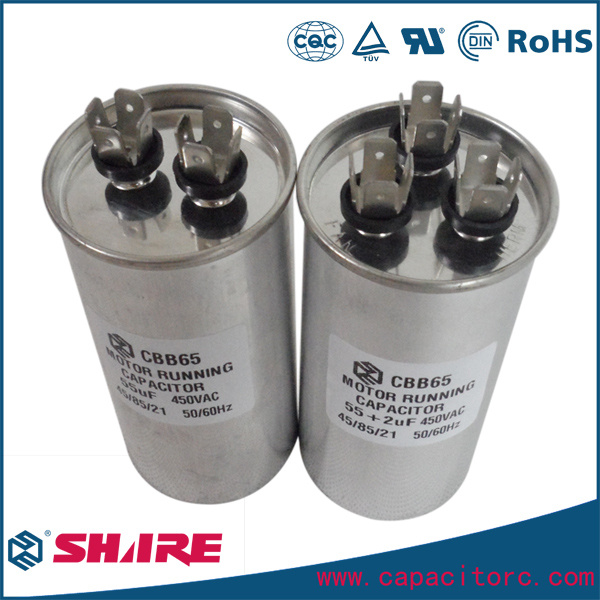 AC Motor Run Air Conditioner Cbb65 Capacitor Dual Capacitor 30+1.5UF