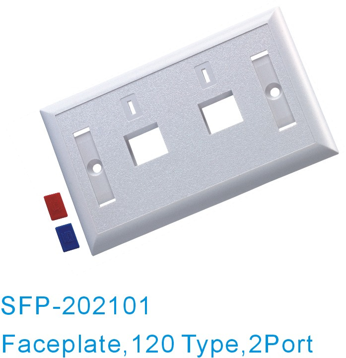 120 Type, 2 Port, Faceplate
