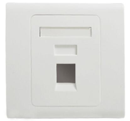 86 Type Single Port Ethernet Network Cat5e CAT6 Wall Faceplate