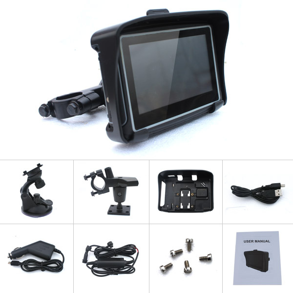 Motorcycle GPS Navigation - Waterproof, 8GB Internal Memory