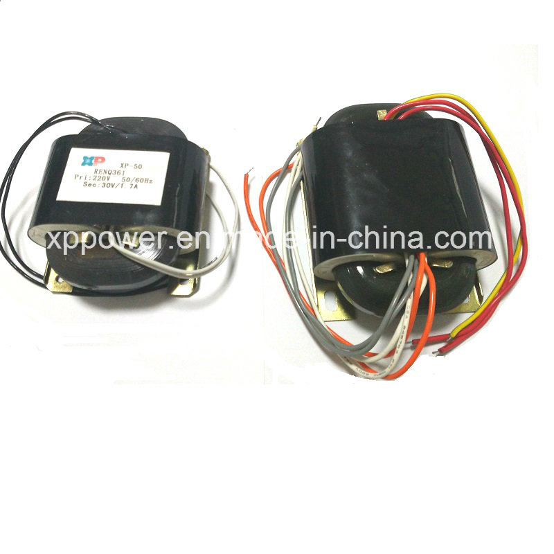 R Type Single-Phase Power Transformer, Low Magnetic Leakage and High Efficiency (XP-PT-R80-1)
