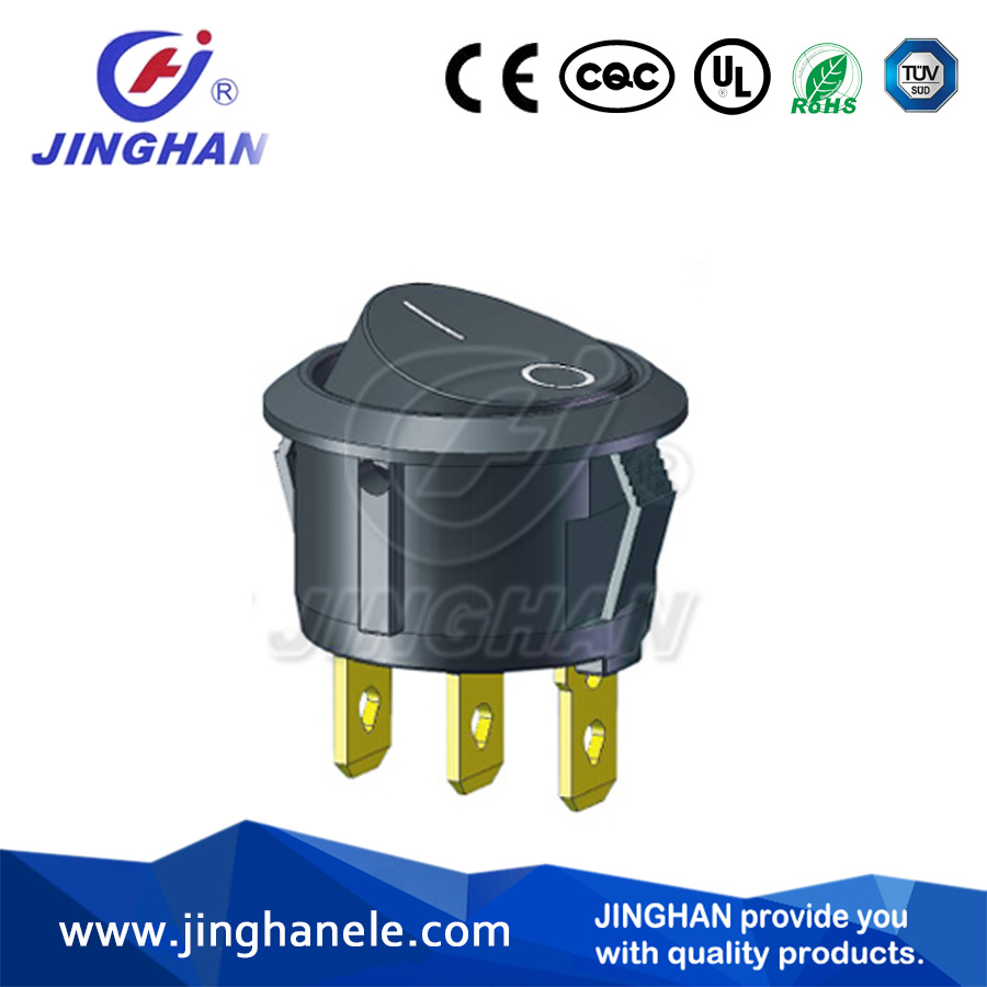 CQC Ce RoHS TUV UL on-on Round Rocker Switch Dia: 20mm