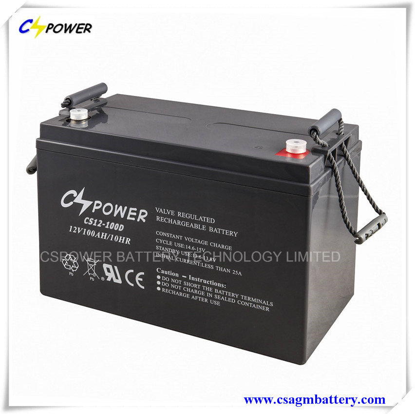 12V 100ah Deep Cycle AGM Battery for Solar System