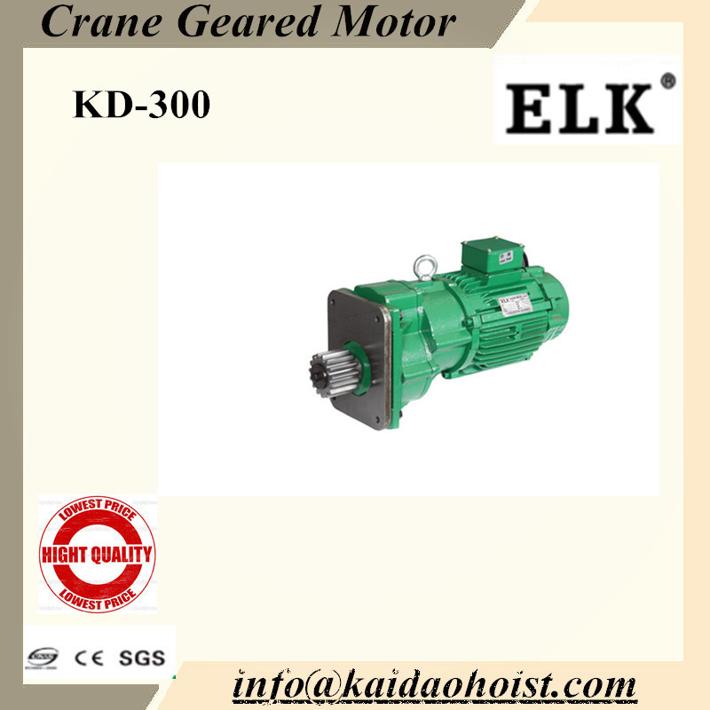 3.75kw Crane Geared Motor with Buffer for End Carriage-6poles
