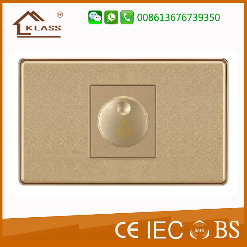 Golden PC Flush Mounted Dimmer Switch
