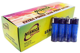 R6 AA Battery with Full Box Packing (Nishica)