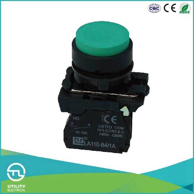 Utl Plastic Projecting Push Button Switch Dia22mm
