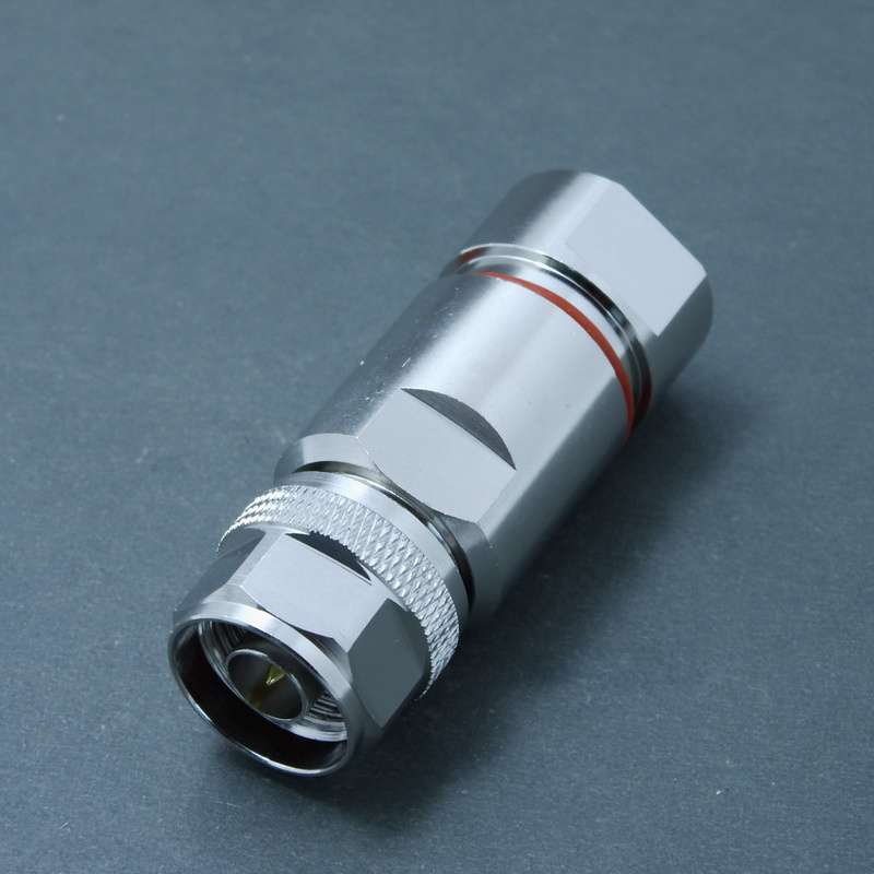 Male Clamp RF N Connector for 1-2 Foam Feeder Cable