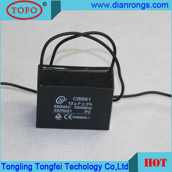 High Quality Fan Start Capacitor Cbb61 AC Motor Capacitors