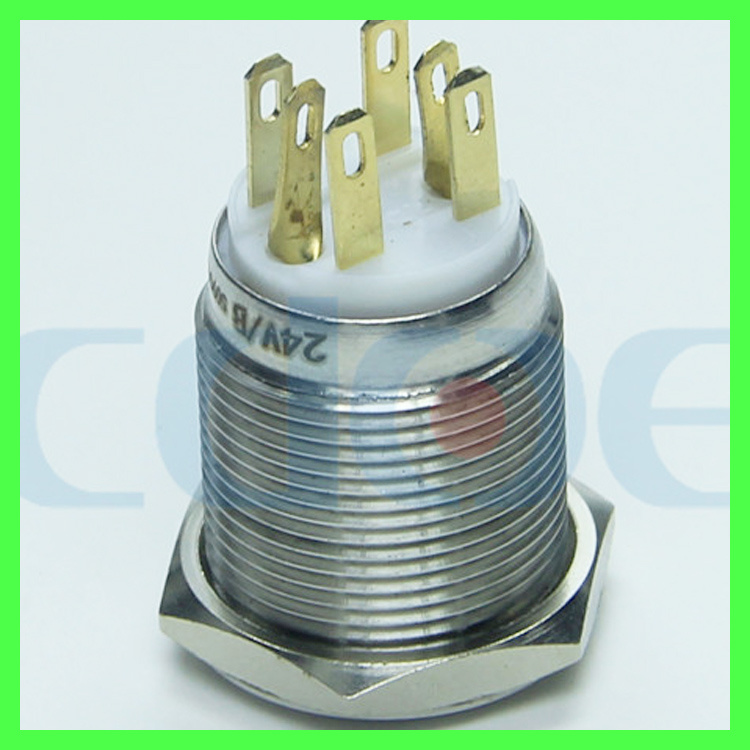 Stainless Steel Latching Type Push Button Switch