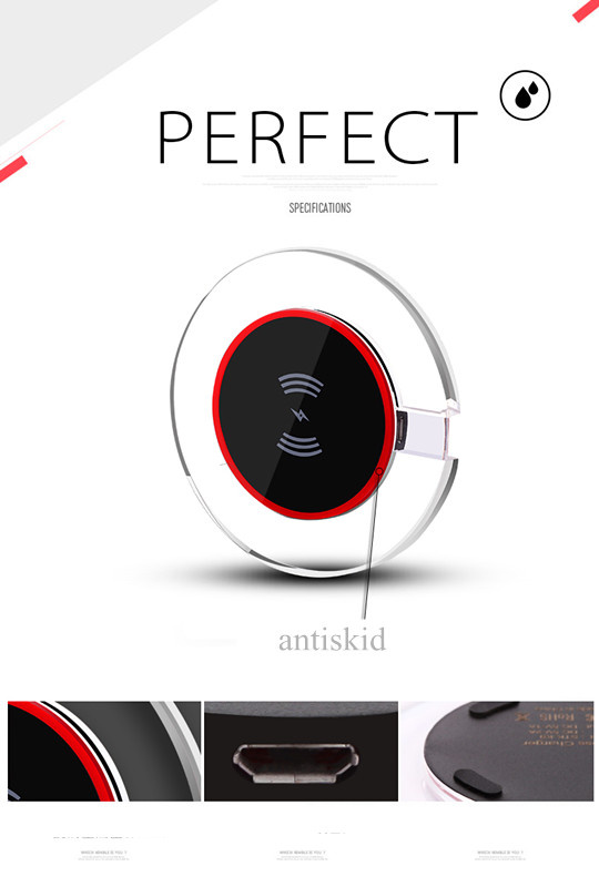 Office Use Qi Wireless Charger Charging Pad