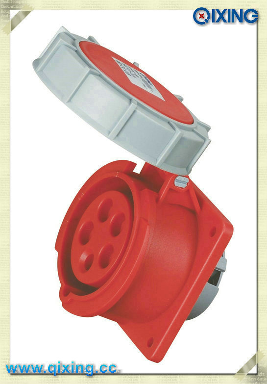 Cee/IEC 16A 5p 400V IP67 Flush Mounted Industrial Socket