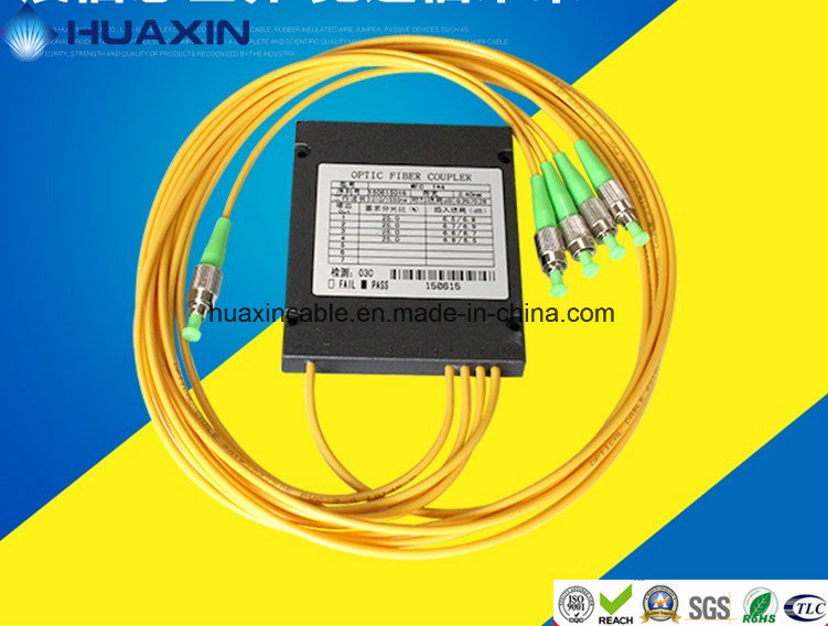 2.0mm/3.0mm Single Mode Fiber Optical PLC Splitter 1*4