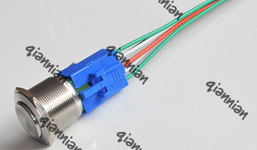25-30mm Push Button Switch Connector with Wire