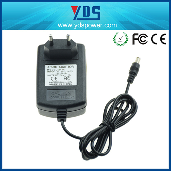 24V 1A EU Wall Plug Adapter