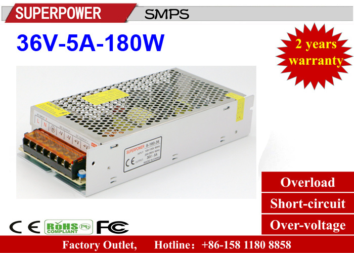 36V 5A 180W Switching Power Supply Reserved for 3D Printer