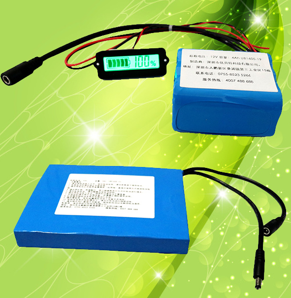 18650 12V 28.6ah Rechargeable Lithium Battery Pack LiFePO4 Battery for E-Tools Battery