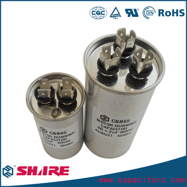 Cbb65 Capacitor for Refrigerator Compressor with Pins