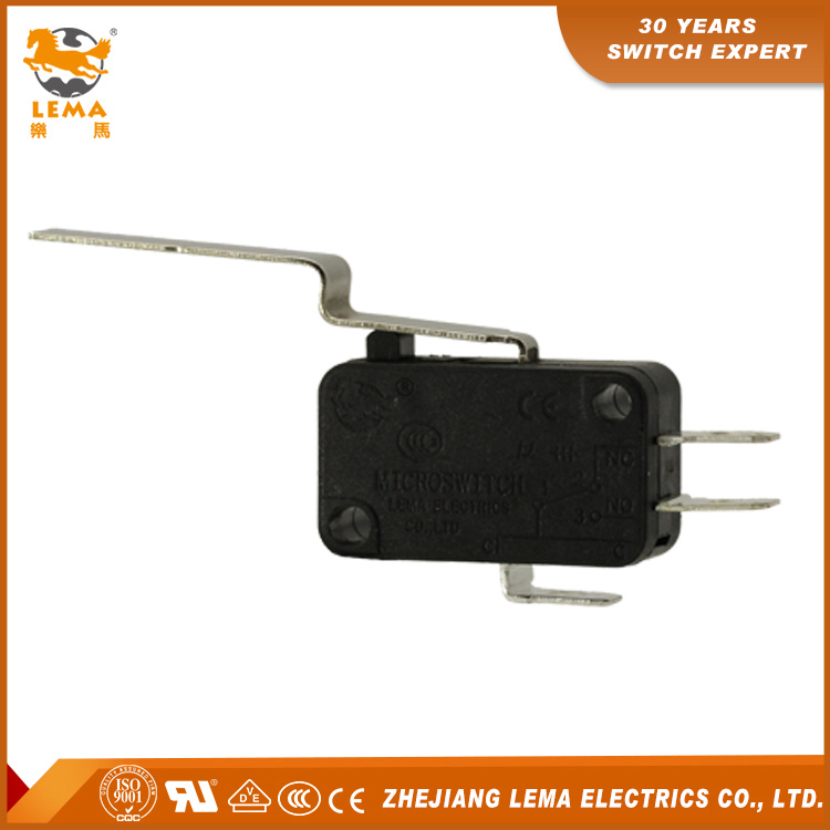 Factory Price Lema Kw7-9I2 Long Bent Lever Micro Switch 16A 250VAC