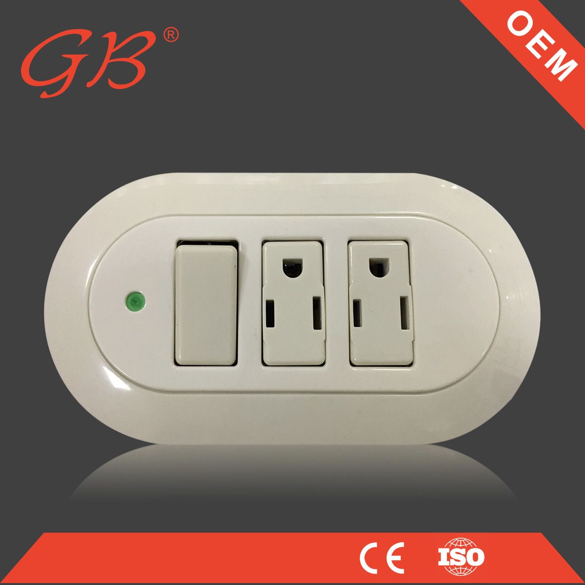 American Standard Wall Socket 3 Pins Receptacle Wall Socket