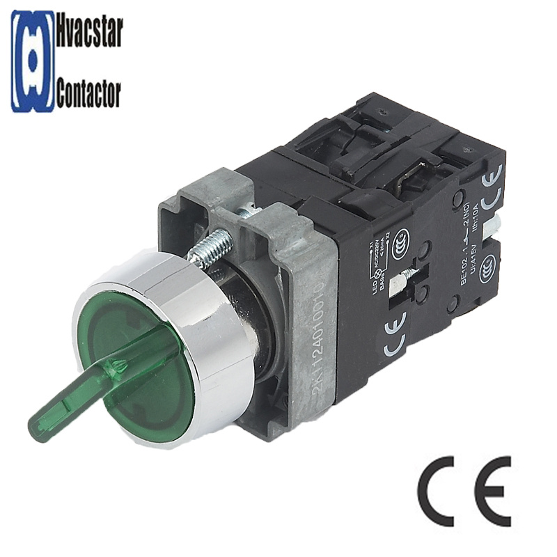2 Position Select Push Button Switch with Light