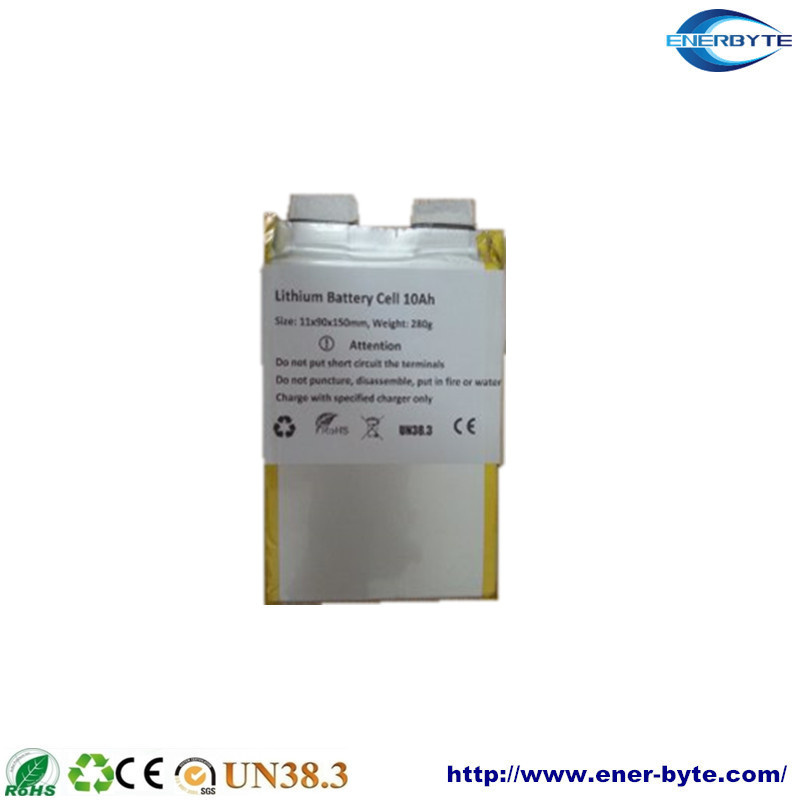 Lithium Pouch Battery with 3c Cell 3.6V / 3.7V 10ah