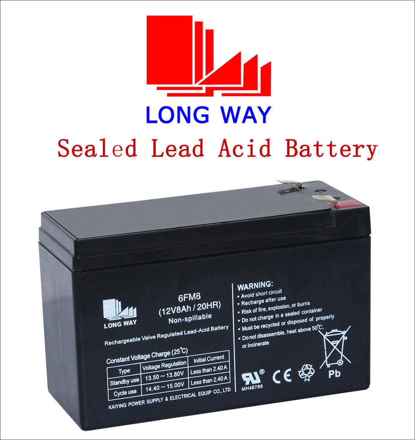 12V 8ah Emergency Lighting Fire&Security Lead Acid Battery