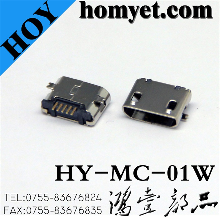 Fast Speed Micro USB Connector for Mobile Accessories (MC-01W)