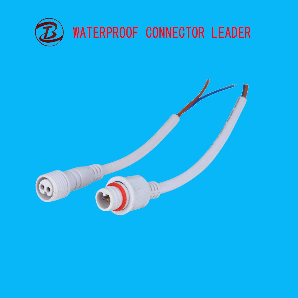 Water Tight 2 Pin Low Voltage Connector with Cable