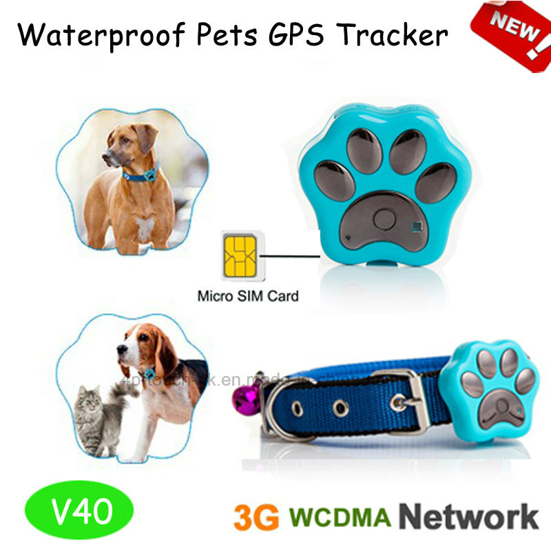 3G WCDMA GPS Tracker for Pets with Waterproof IP66 (V40)