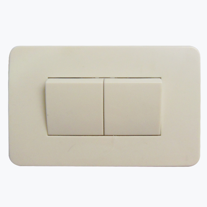 Double Gang 1 Way Room Wall Light Electrical Switch