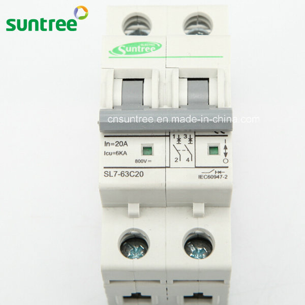 2 Pole DC800V DC Solar Miniature Circuit Breaker