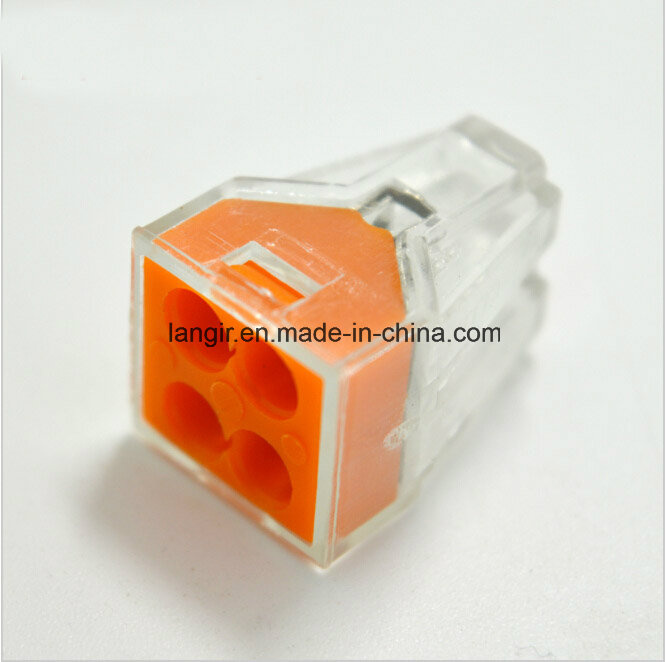 Wire Terminal Connector Pct104 Push Wire Connecto 4 Pin Conductor Terminal Block
