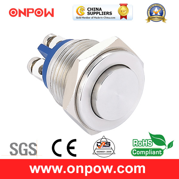 Onpow 16mm Metal Push Button Switch (GQ16pH-10/S, CE, CCC, RoHS)