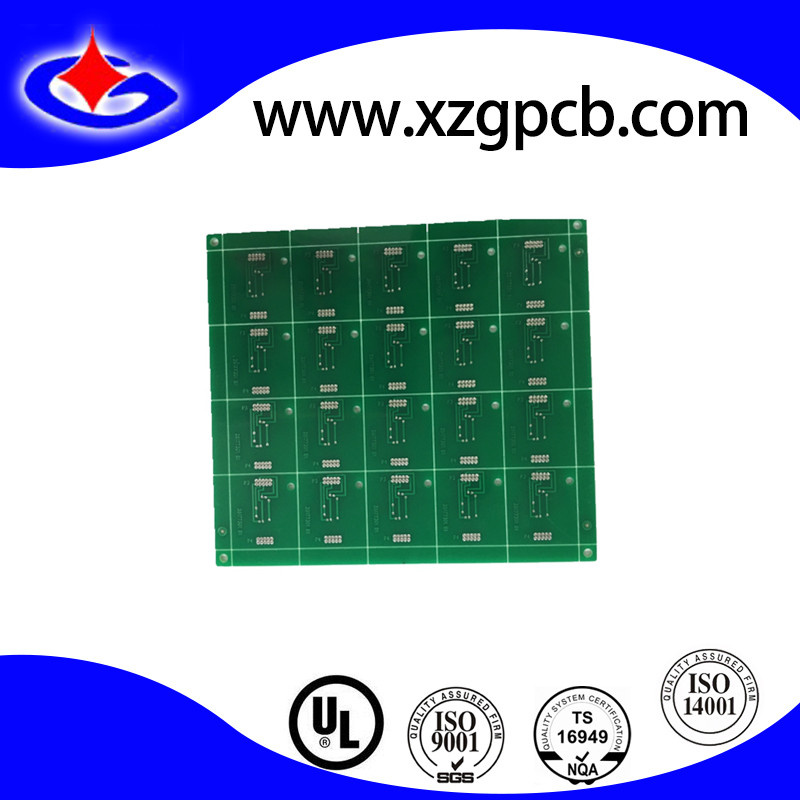 Green Soldermask PCB Circuit Board with 1.2mm 2 Layer