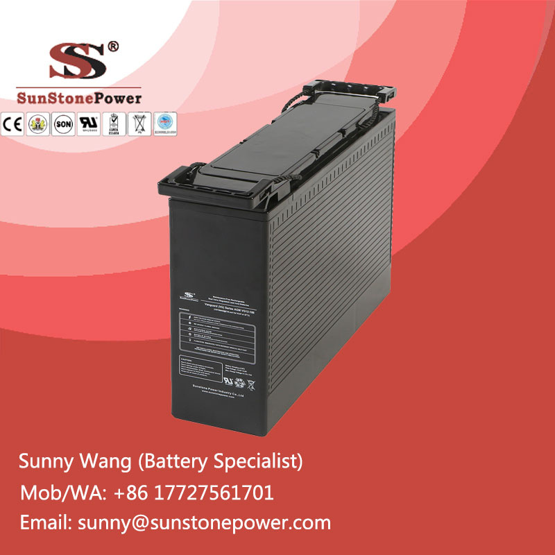 Front Terminal 12V 90ah Deep Cycle Gel Telecom Battery