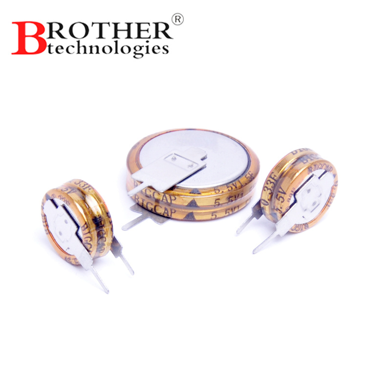 Bigcap Super Capacitors Edlc 5.5V 1.0f with -40c to 70c for Smart Meter