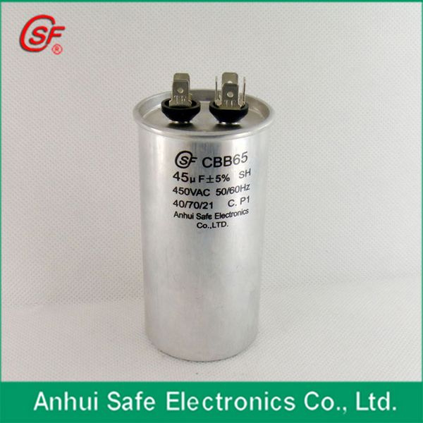 Round Shape Cbb65 Air Compressor Capacitor 40UF 450V